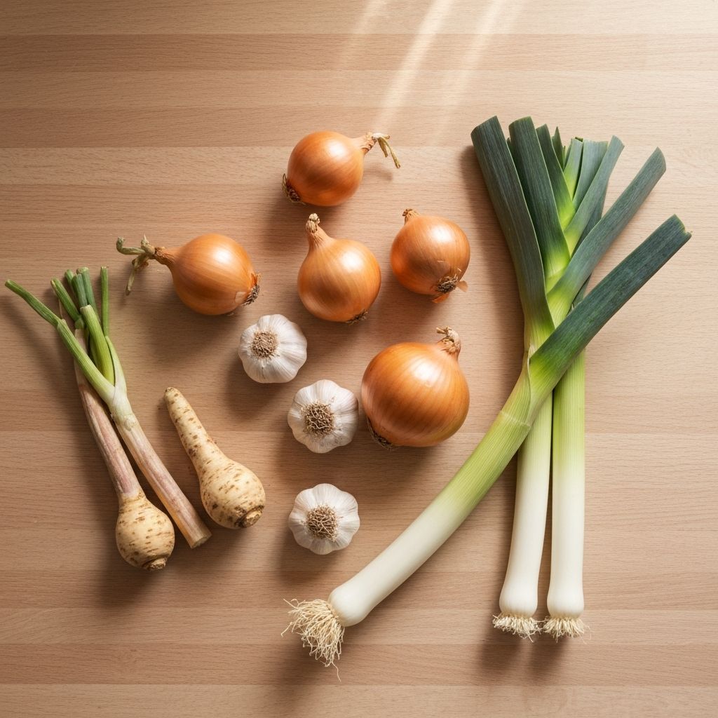 Knoblauch und Zwiebeln als natürliche Quellen