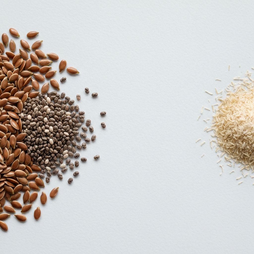 Samen und Körner reich an Ballaststoffen